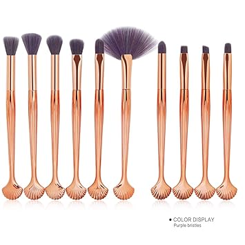 Amazon Com Auswiei 10 Colorful Shell Eye Makeup Brushes