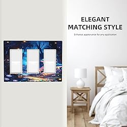 Tewujay Decorative Covers Wall Plate Mushroom Fairy