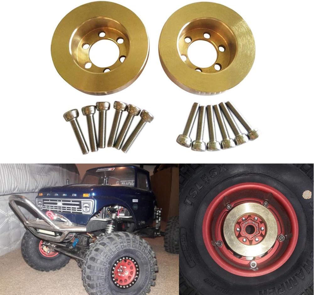 4Pcs Internal Wheel Weights 64g/Pcs for 1/10 RC Crawler 1.9" 2.2