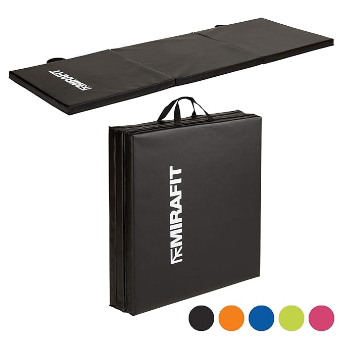 Mirafit 6ft Folding Exercise Mat 4cm Choice of Colour Amazon.co.uk