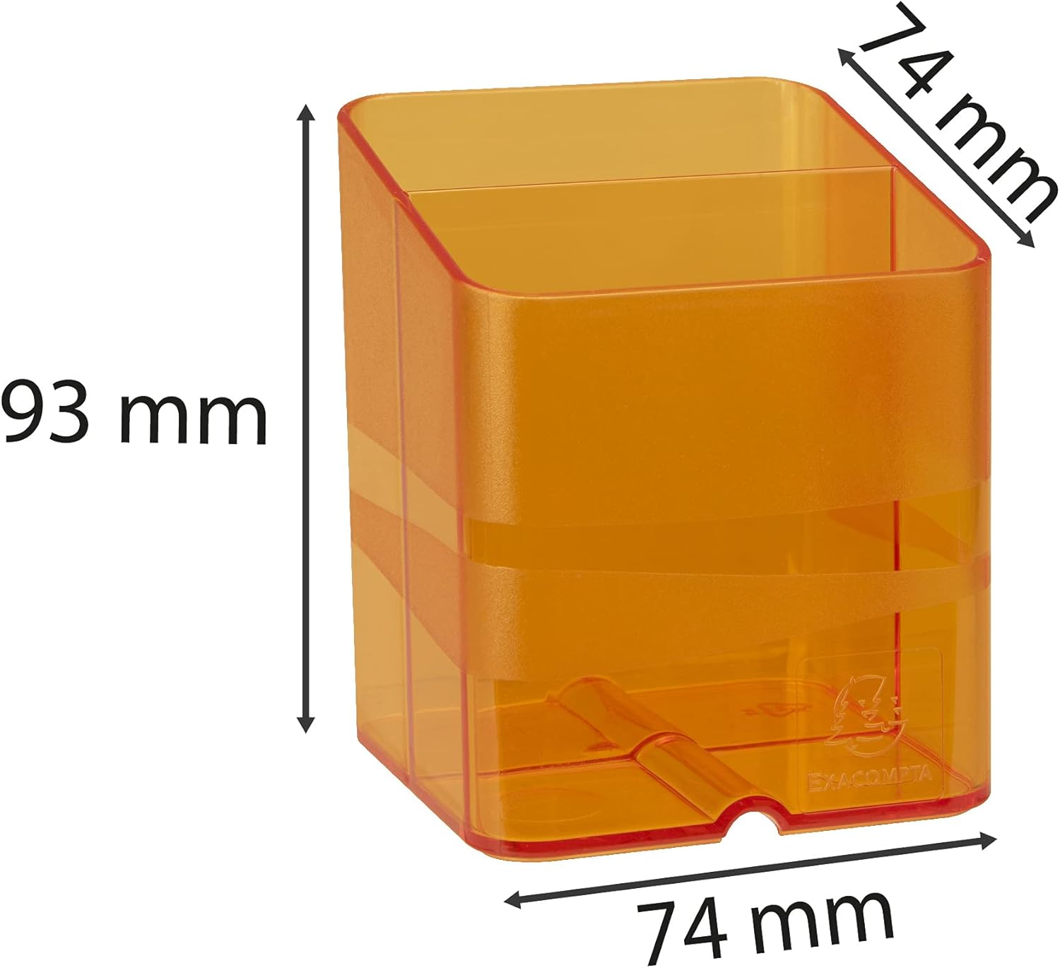 Exacompta, Ref 67746D, Linicolor Pen-Cube Pen Pot, 74 x 74 x 93mm, Modern & Space-Saving - Image 3