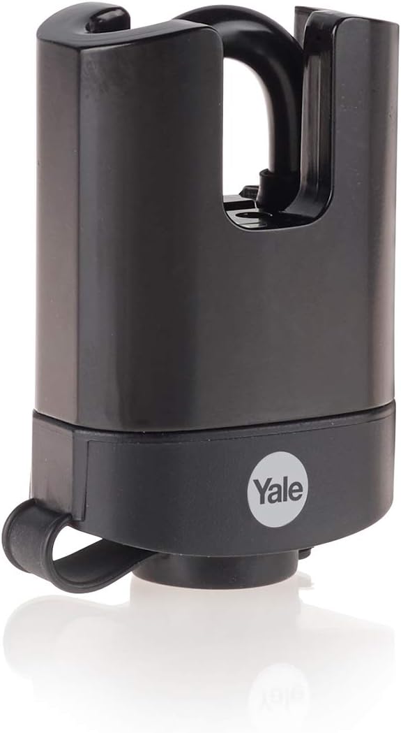 Yale - Y221B/52/125/1 High Security 51mm Weatherproof Padlock - Closed Hardened Steel Shackle - 3 Keys, Brown (Brass), 1 Pack