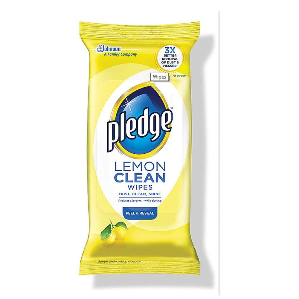Pledge Lemon Wipes, 24 Count (Pack of 12) Home & Kitchen