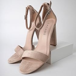 Strappy Chunky Block High Heel