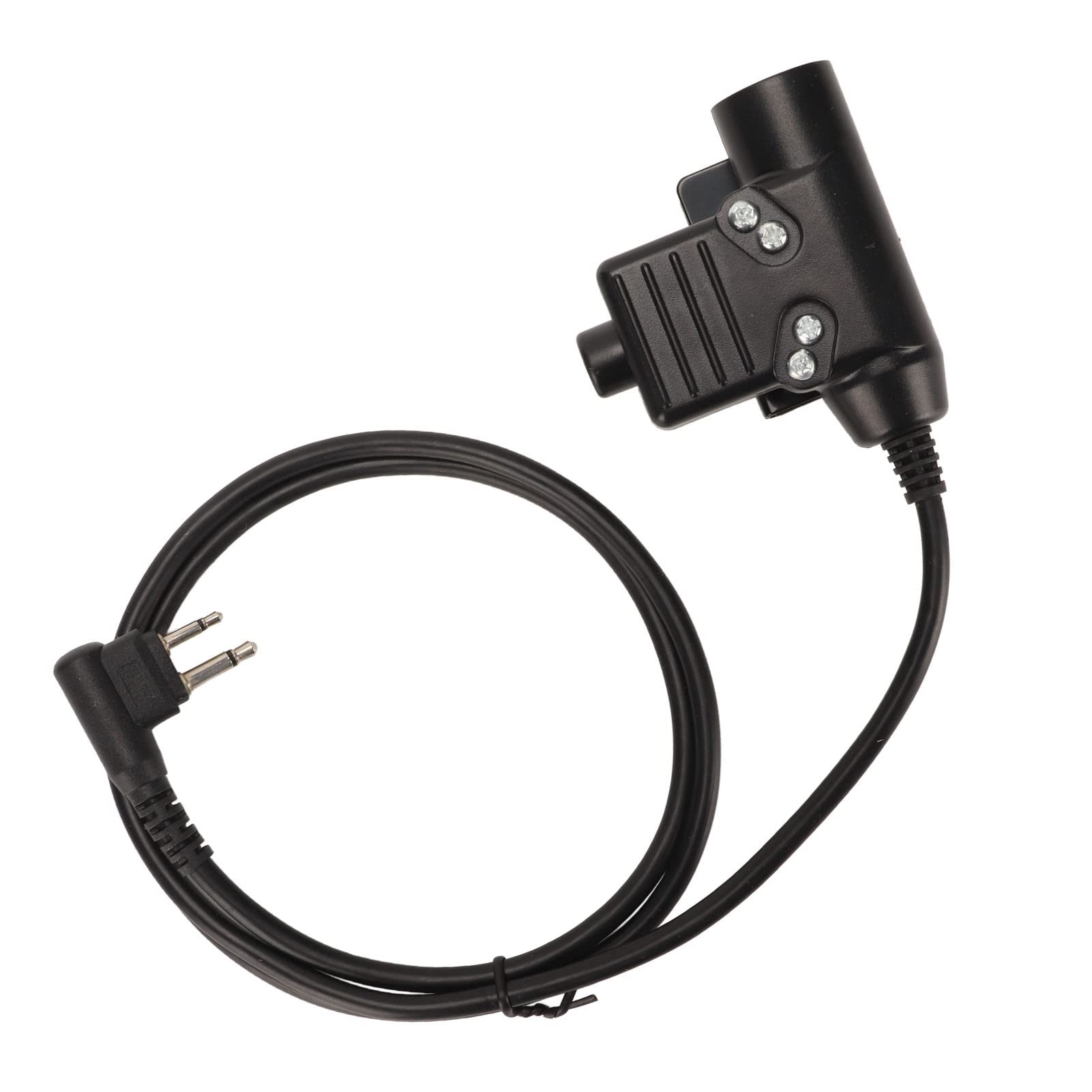 U94 PTT Headset Push to Talk Adapter, 2 Pin M Head Dual Plug PTT Adapter for Motorola SV10 SV11 SV11D SV21 for MV11 MV11CV MV12 MV12CV for GTI LTS2000
