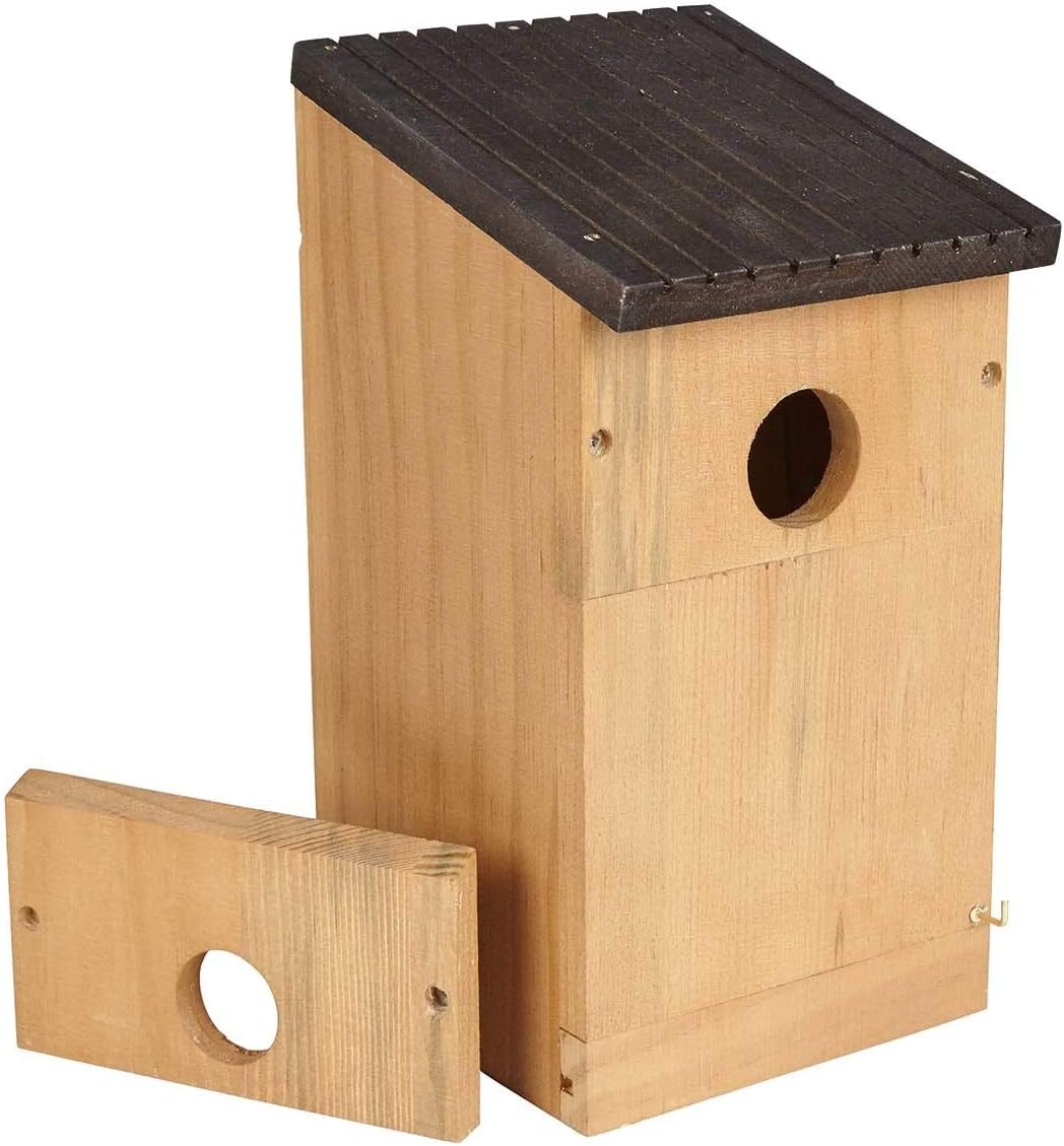 Gardman A04381 - Caja Nido de Madera Natural, 13,5 x 13,5 x 24 cm: Amazon.es: Jardín