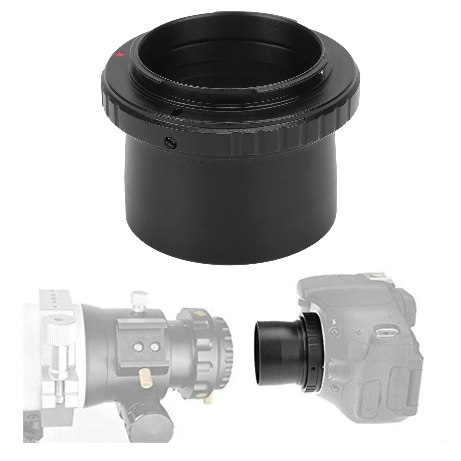 Zunate Telescope Adapter Ring, Aluminium Alloy T-Ring for Camera to 2Inch Astronomical Telescope Camera Lens Adapter Ring
