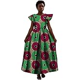 LONLISCO African Dresses for Women Slim Sexy Skirt African Print for Daily Party