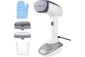 FEKTIK Handheld Garment Steamer for Clothes, Portable Clothes Steamer 1300W, 2 in 1 Fabric Wrinkle Remover, 20S Fast Heat-Up, 300ml Detachable Water Tank (120V Only)