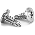 #8 x 1/2" Sheet Metal Screws 500PCS 410 Stainless Steel Truss Head Fast Self Tapping Screws by SG TZH