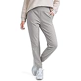 G Gradual Women's Fleece Lined Joggers High Waisted Water Resistant Thermal Hiking Pants Cold Weather Sweatpants with Pockets