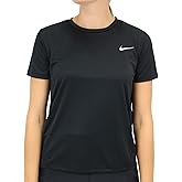 Nike Women's Miler Short Sleeve Running Top Black/Reflective Silver Size Small