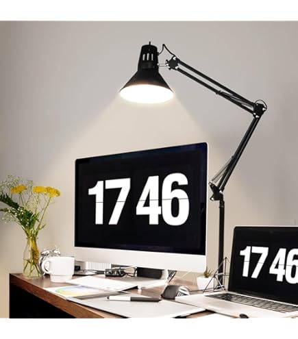 Boston Harbor Swing Arm Desk Lamp - Adjustable Architect Lamp With Metal Shade