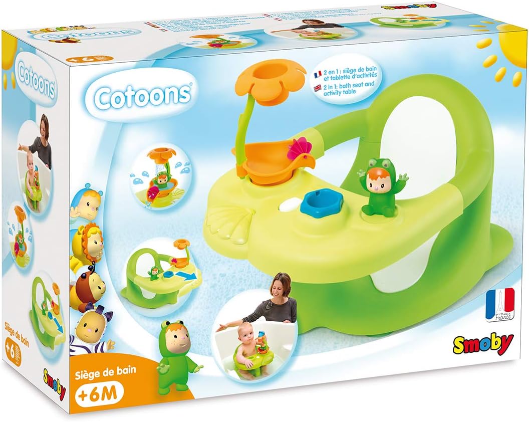 Smoby Cotoons Siege De Bain 2 En 1 Tablette D Activites Reglable Ventouses Incluses Pour Bebe Des 6 Mois Amazon Fr Jeux Et Jouets