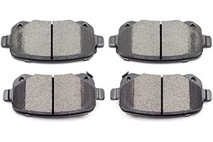 Ceramic Pads Kits,SCITOO 4pcs Rear Brakes Pads Set fit for Chrysler Town & Country,for Dodge Grand Caravan,Journey,for Ford Freestar,04-07 for Mercury Monterey,12 for Ram CV,09-12 for VW for Routan