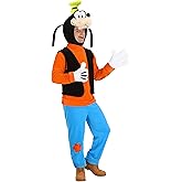 Adult Deluxe Goofy Halloween Costume for Men | Disney Character Outfit | Halloween Costume for Disney Fans