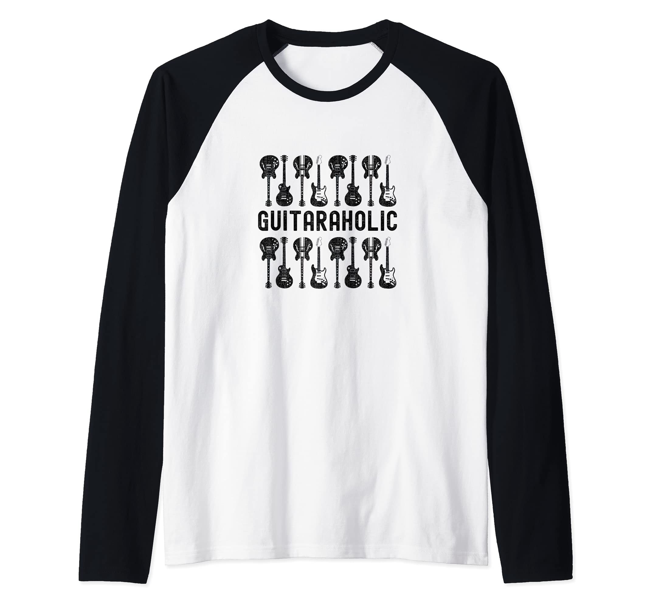 Guitaraholic Guitar design for Guitar Player Raglan Baseball Tee