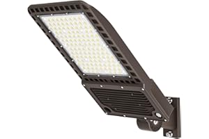 DEMILARE 400W LED Parking Lot Light, 60000LM LED Shoebox Light with 5000K Daylight IP65 100-277V, 150LM/W Dusk to Dawn LED Outdoor Light for Stadium, Roadway