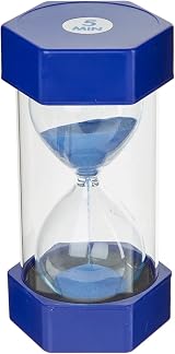 Temple Lodge Jumbo Sand Timer for Kids 5 Mins Blue Visual Learning Tool view 1