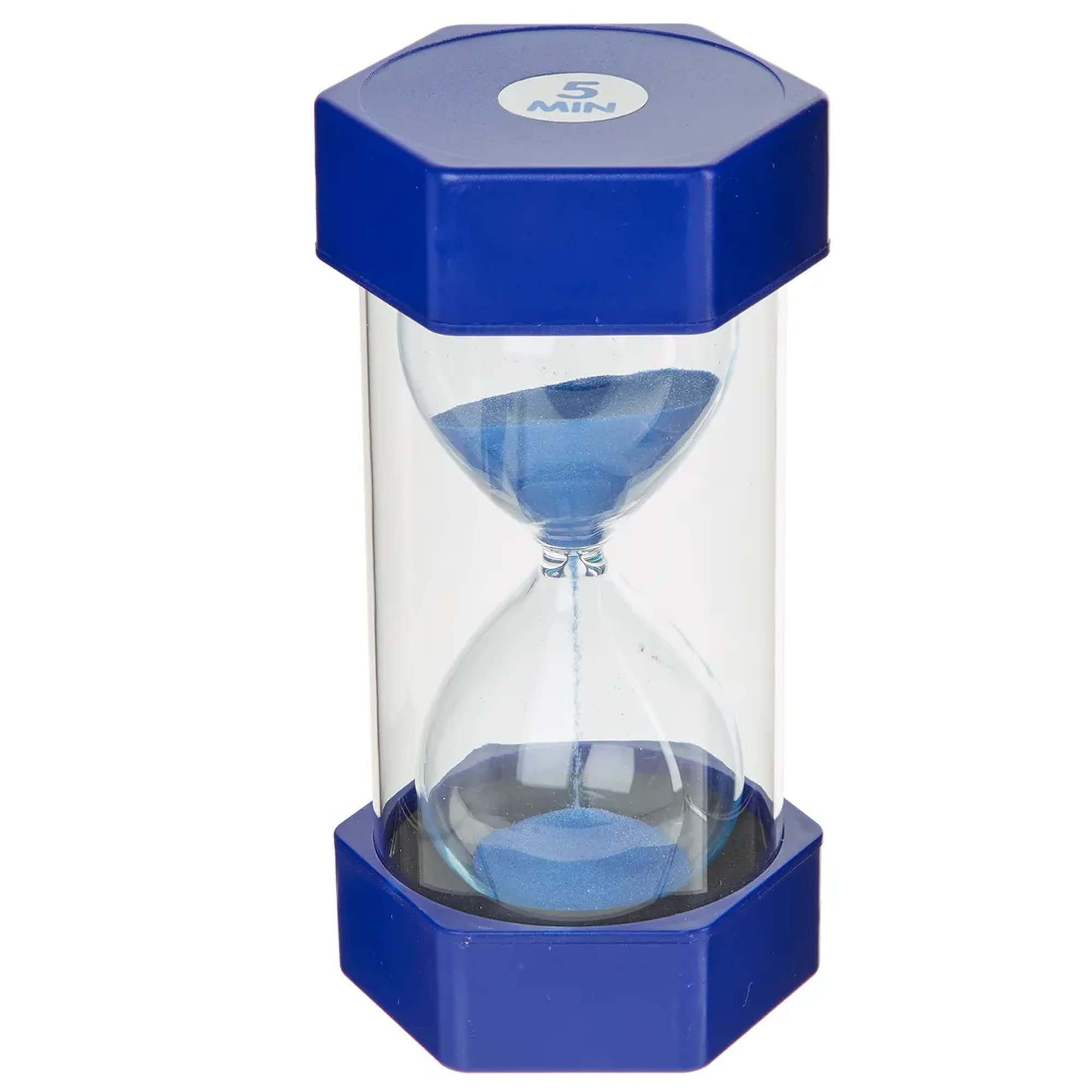 Jumbo Sand Timer for Kids- Colorful and Attractive-Easy to Operate- Visual Tool for Kids- Learning Tool (5 Mins - Blue) — image 1