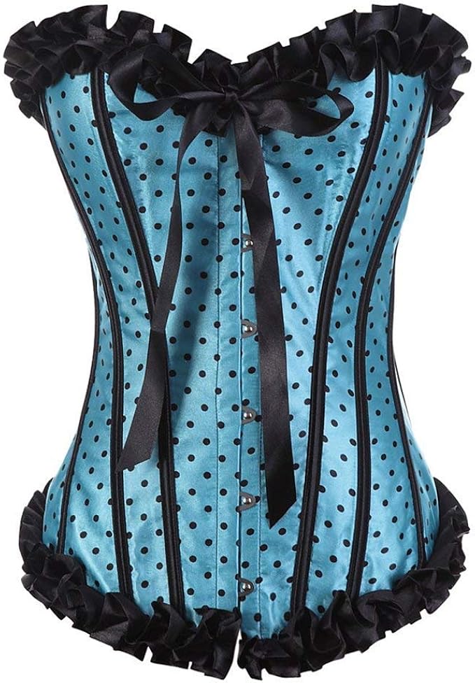 Bustier Ladies Elegant Candy Gothic Dotted Business Steampunk Trim Lace