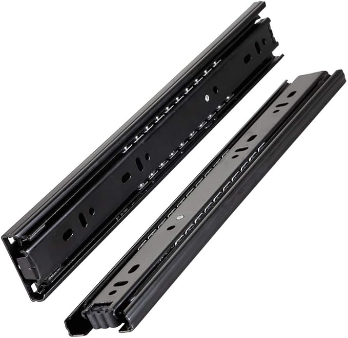 1 Pair Metal Steel Drawer Ball Bearing Runners Slides 350mm, 3 Folds