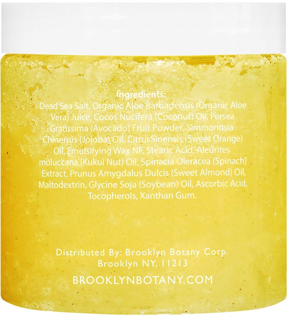 Brooklyn Botany 100% Natural Sweet Orange Body Scrub & Hand Scrub - Dual Action Exfoliator, Moisturizer For Great Skin- Made With Natural Orange Oil - Exfoliating Body Scrubs & Hand Scrubs - 10 oz : Beauty