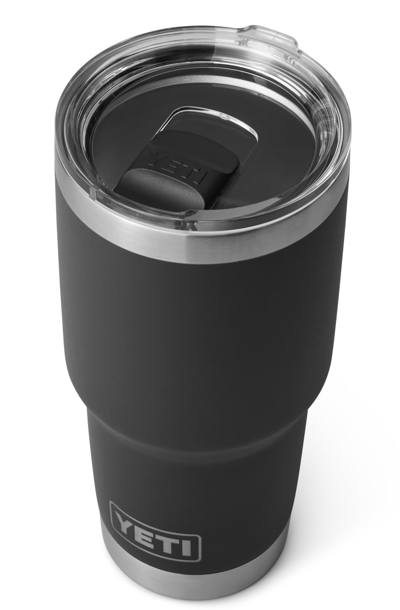 YETI Rambler Tumbler, Vacuum Insulated Stainless Steel Tumbler with Magslider Lid, Black, 30 oz (887 ml)