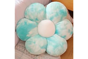AmyToo 20” Flower Pillow Shaped Throw Pillow Colorful Cute Plant Pillows Aesthetic Room Squishy Floor Cushion Decor for Teen Girls Sofa Bedroom Kids' Throw Pillows