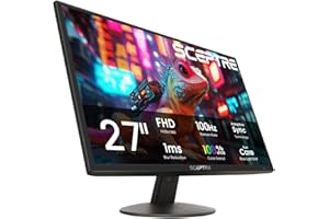 Sceptre Nw 27-inch 100Hz Prime Monitor HDMI x2 VGA 1ms 99% sRGB Eye-Care Build-in Speakers, Machine Black 2026 (E275W-19203R Series)