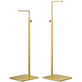 Elitnus Purse Display Stand Holder - Gold Adjustable Handbag Hanger Rack for Purses, Bags, Wreath - Tabletop, Desk, Closet Organizer - Retail Vendor Use