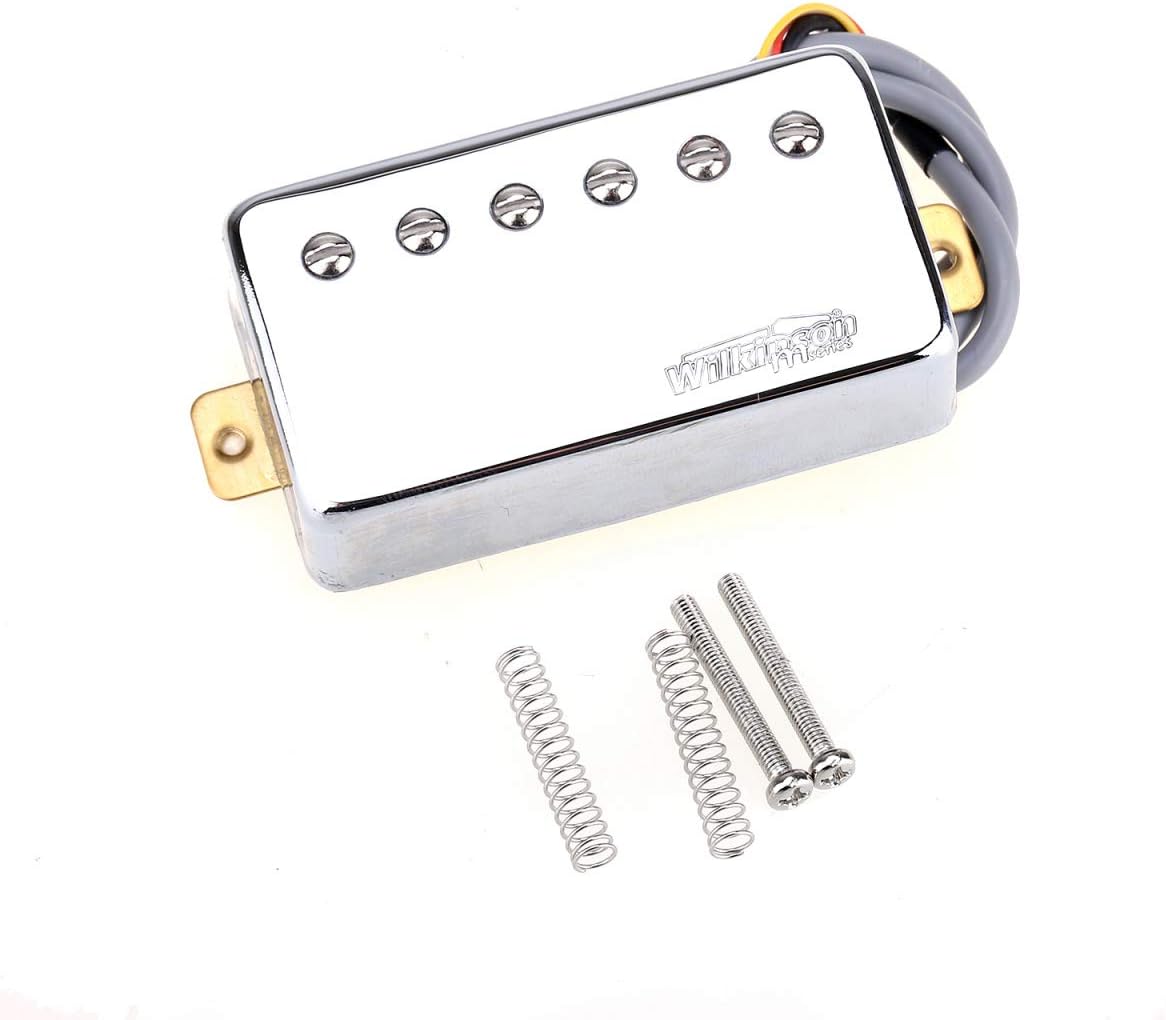 Wilkinson Ceramic Humbucker Pickups - PAF Style For Les Paul SG Guitar Chrome