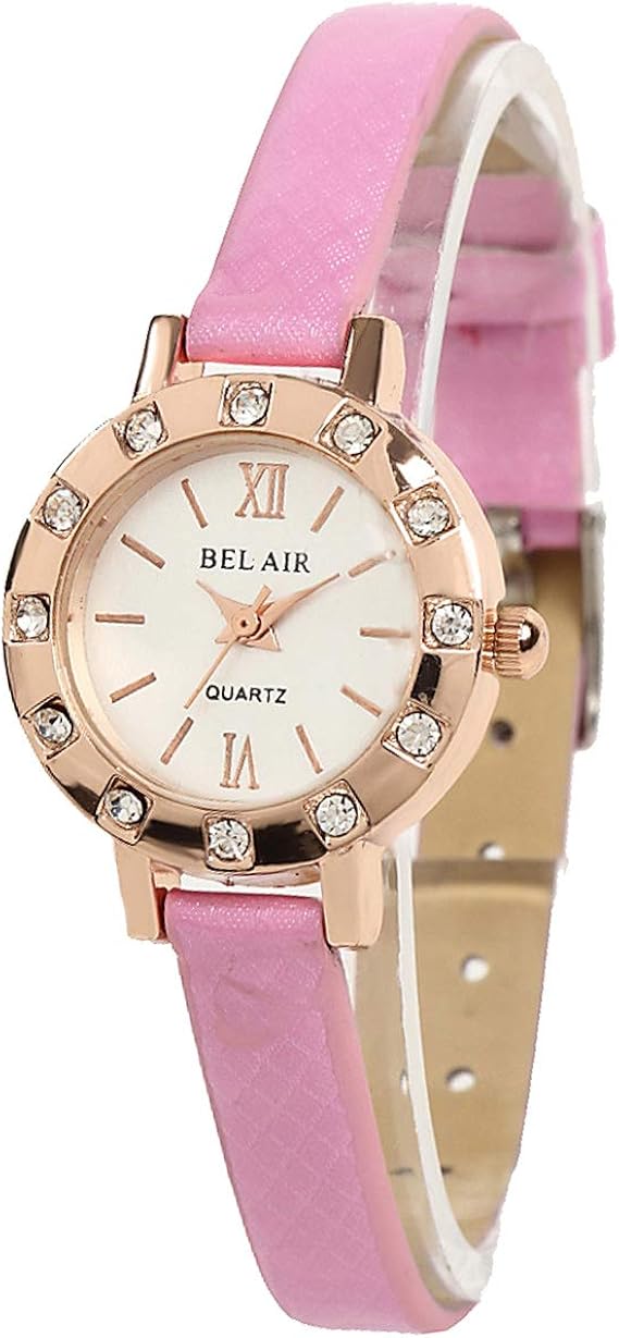 Amazon Yh4 Pgpk 腕時計 レディース アナログ ラインストーン 細身 シンプル ウォッチ ピンクゴールド ピンク レディース腕時計 腕時計 通販