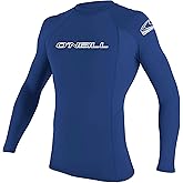 O'Neill Wetsuits mens Basic Skins 50+ L/S Rash Guards, Pacific, Large