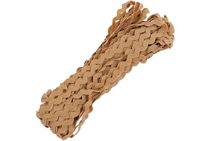 Lyracces Wholesale Lots 40yards Mini 5mm 24color Pick Woven Rick Rack Ribbon RIC Rac Trims Scrapbooking Dressmaking (Light Coffee #23)