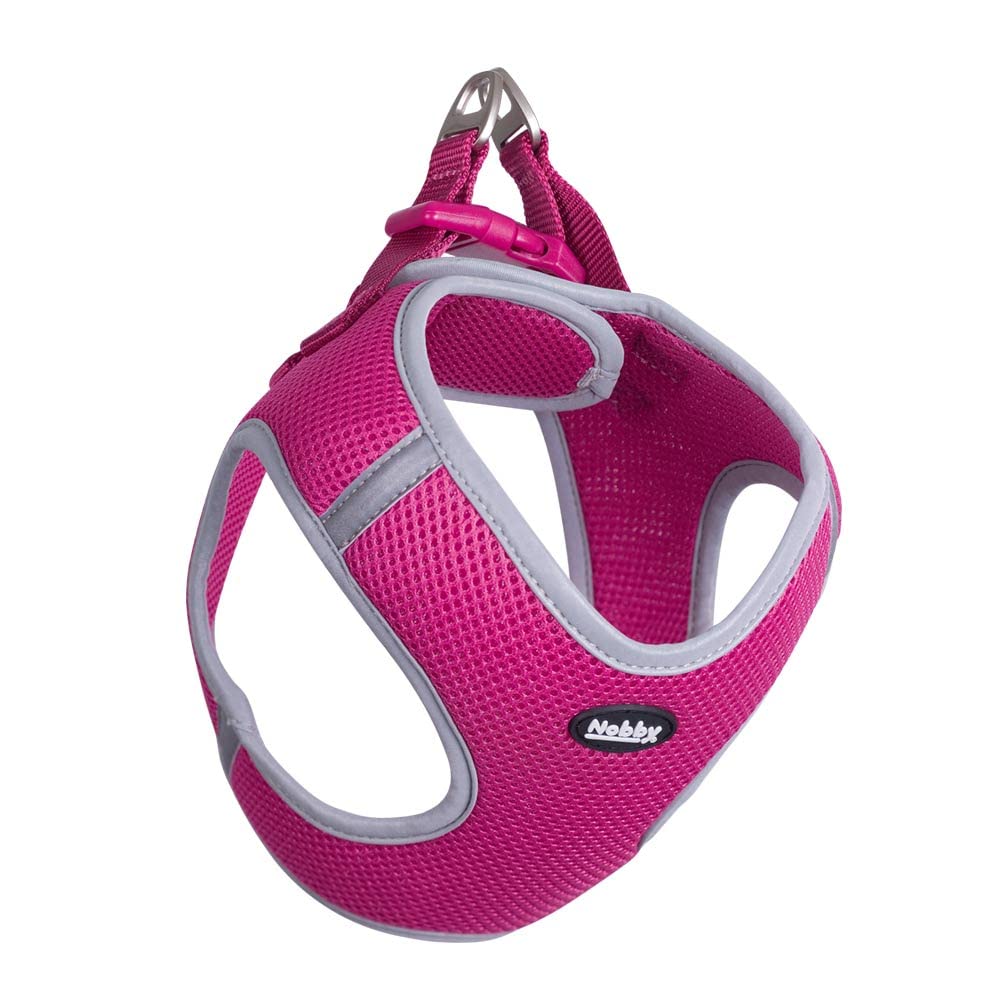 Nobby Delight Mesh Harness, Raspberry, S: Chest: 35-40 cm, Belly: 40-45 cm, 15 mm, Pack of 1