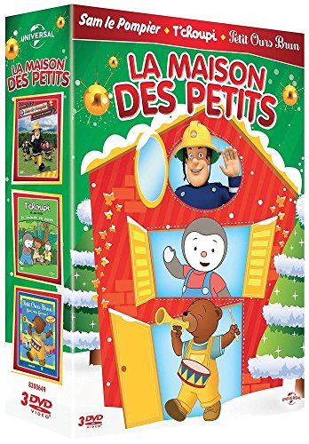 Maison des petits - Coffret : Sam le pompier, les règles de sécurité + T'choupi, la balade en forêt + Petit Ours Brun fait des farces - Pack