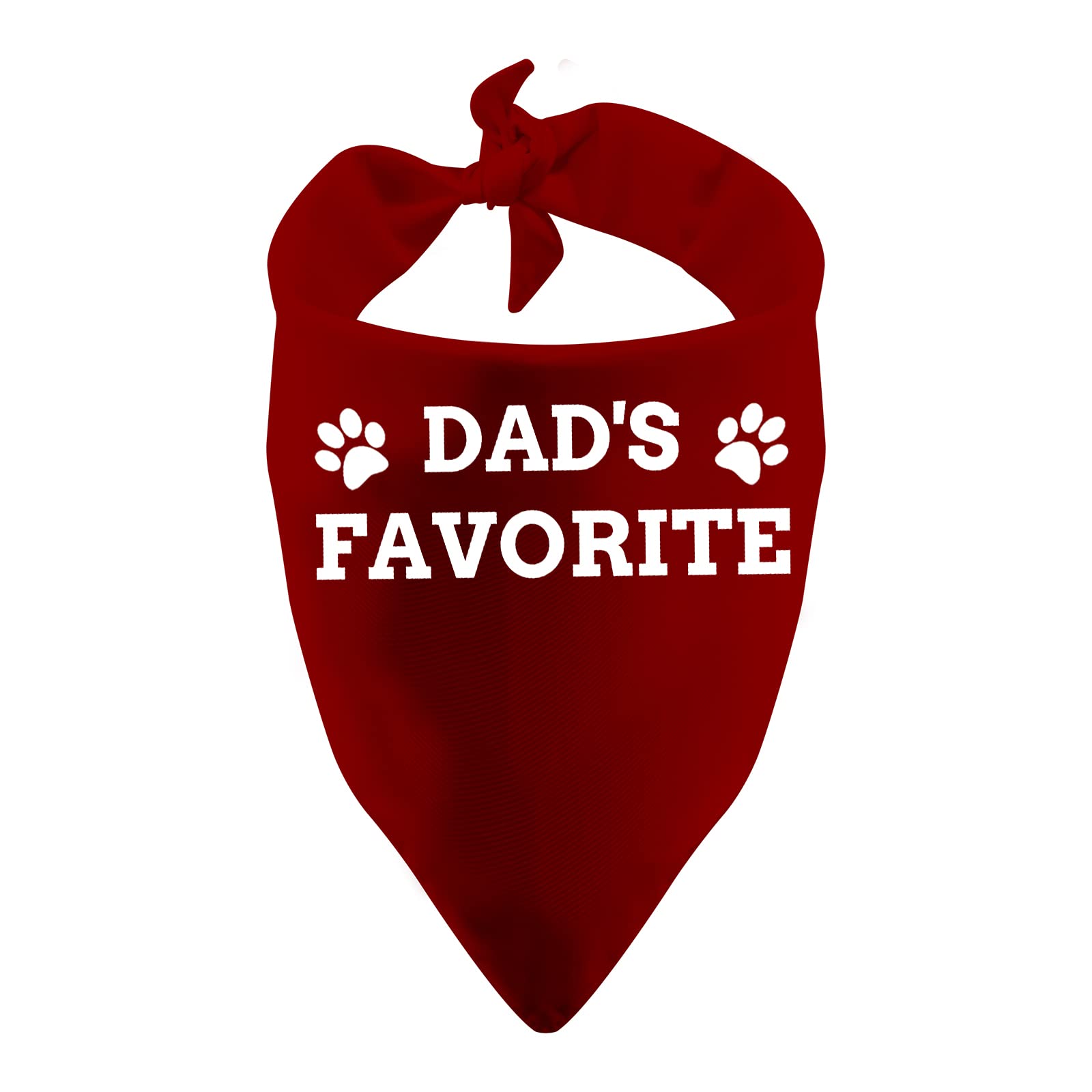 1 Piece Mom's/Dad’s Favorite Pet Bandana For Dog Owner (Dad’s Favorite)
