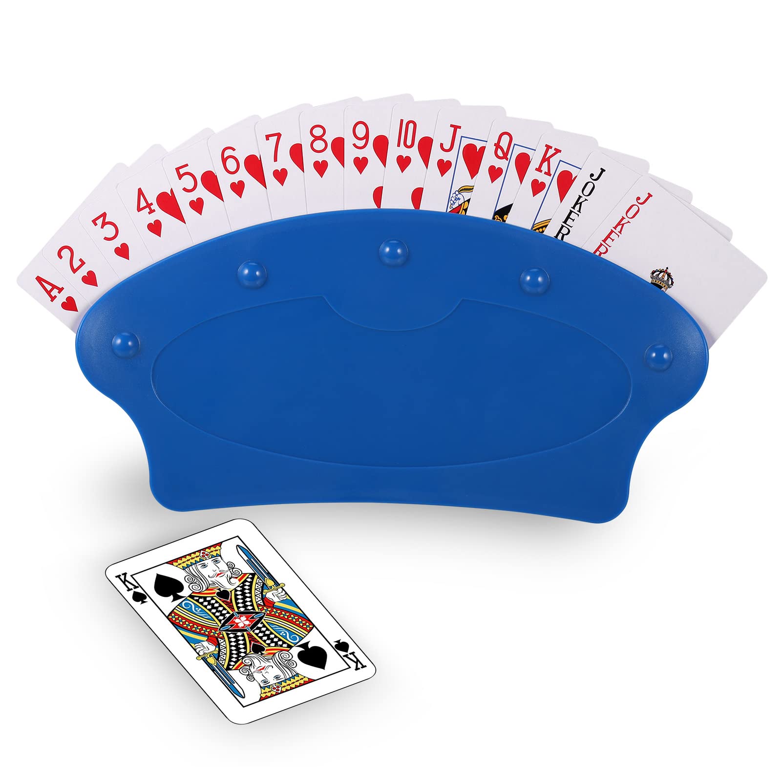 Zocipro Playing Card Holder, Hand-Free Plastic Game Card Holder for Kids, Cards Holder Organized Poker/Dos/Bridge/Uno Extreme Card Holder for Kids, Adults, Senior