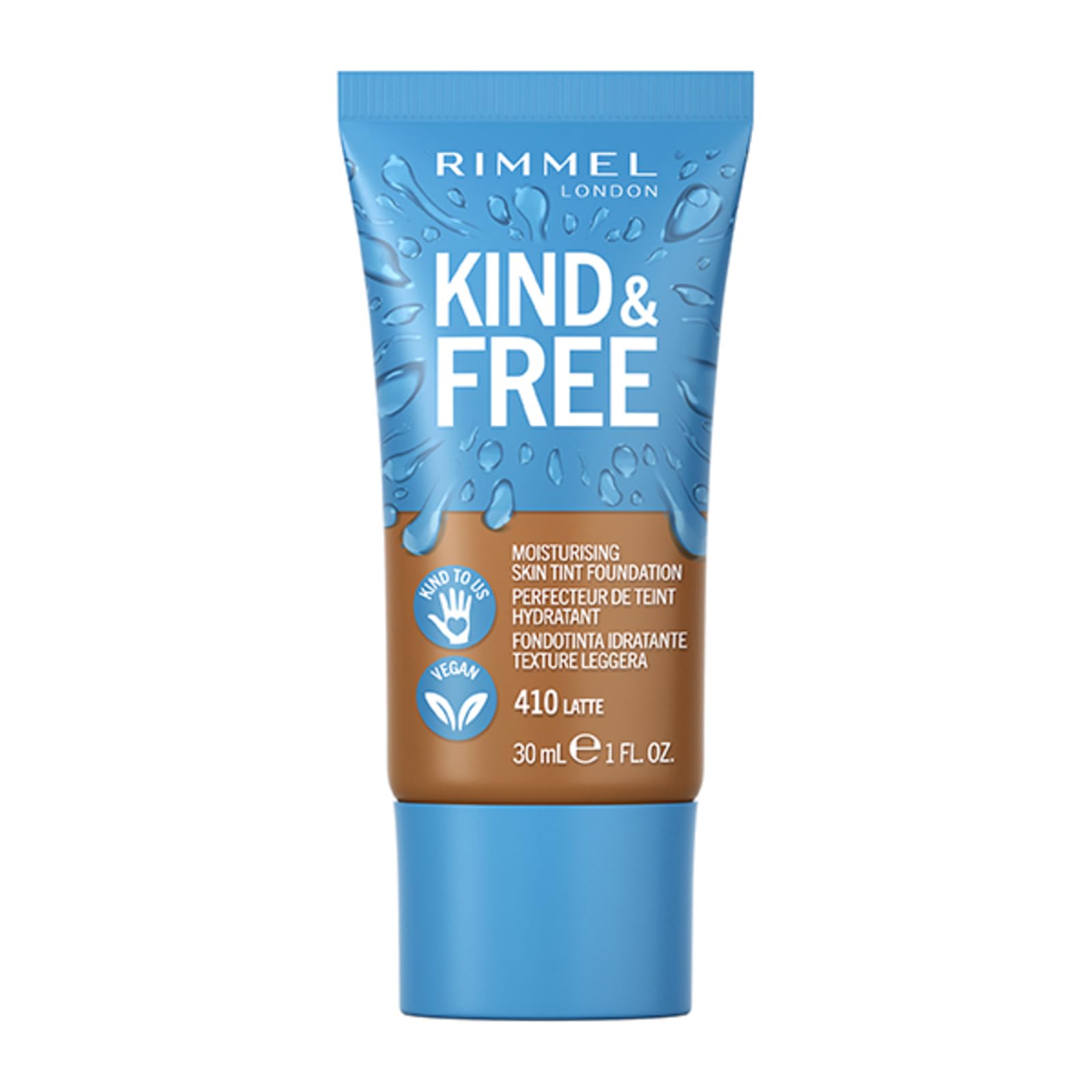 Rimmel Kind + Free Moisturising Skin Tint Foundation, Latte 410