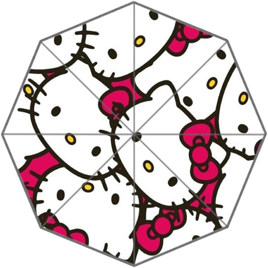 Cartoon Hello Kitty Foldable Umbrella For Kids -Custom For Girls/Boys