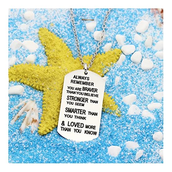 lauhonmin-Always-Remember-You-are-BraverStrongerSmarter-Than-You-Think-Pendant-Necklace-Family-Friend-Gift-Unisex lauhonmin-Always-Remember-You-are-BraverStrongerSmarter-Than-You-Think-Pendant-Necklace-Family-Friend-Gift-Unisex