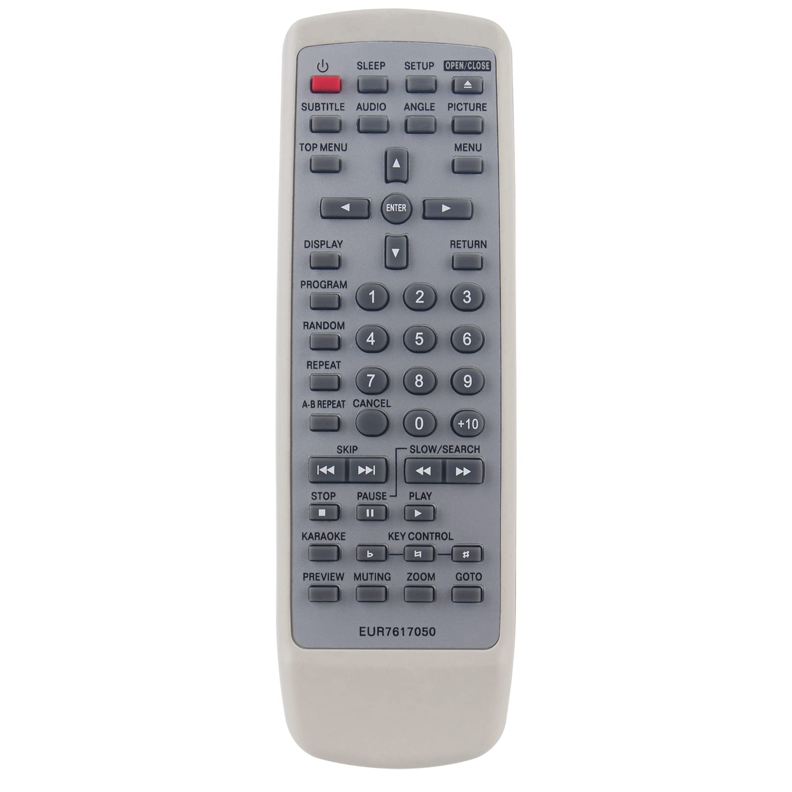 New EUR7617050 Replace Remote Control - VINABTY EUR7617050 Remote Control Replacement fit for Panasonic DVD Player DVD-RP628 DVD-RV2 DVDRP628 DVDRV2 Remote Controller