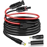COMeap 6FT Solar Connector to DC 8mm Adapter Cable for Jackery Explorer 3000 2000 1500 1000 880 550 500 300 290 240 160 GZ Yeti BLUETTI Portable Power Station, Solar Generator, Solar Panel