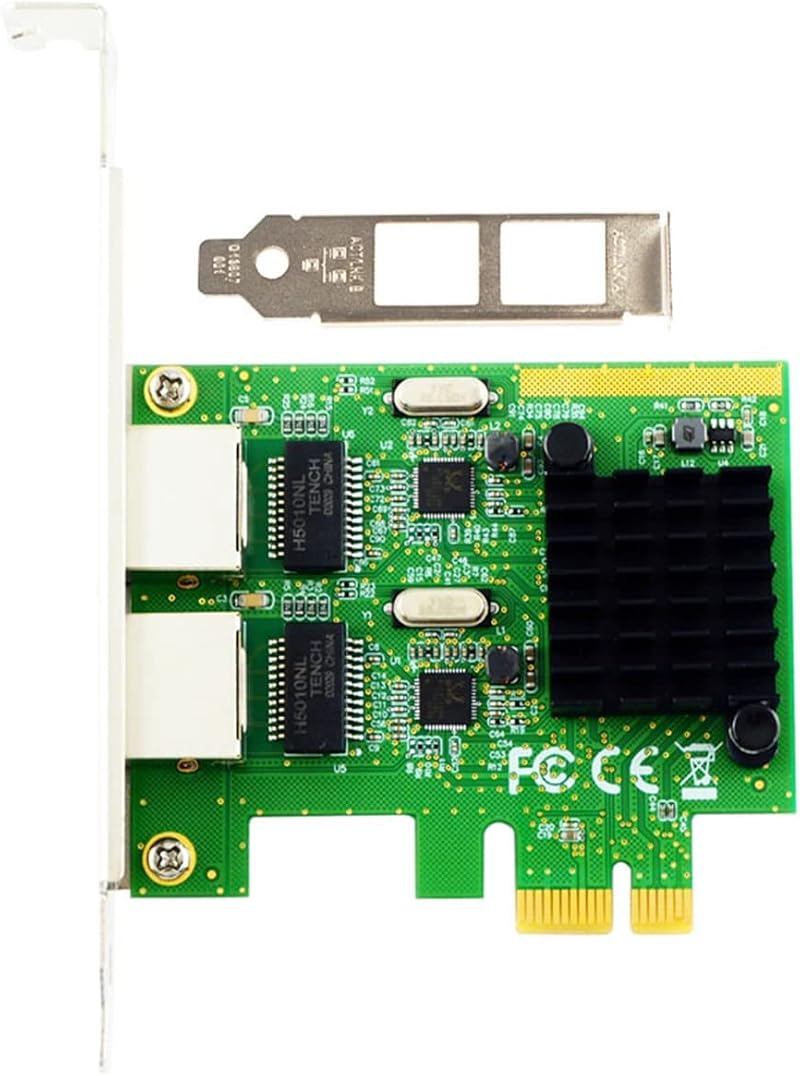 Tsadeer RTL8111G Gigabit Dual Port PCI-E Network Card 10/100/1000Mbps Server NIC