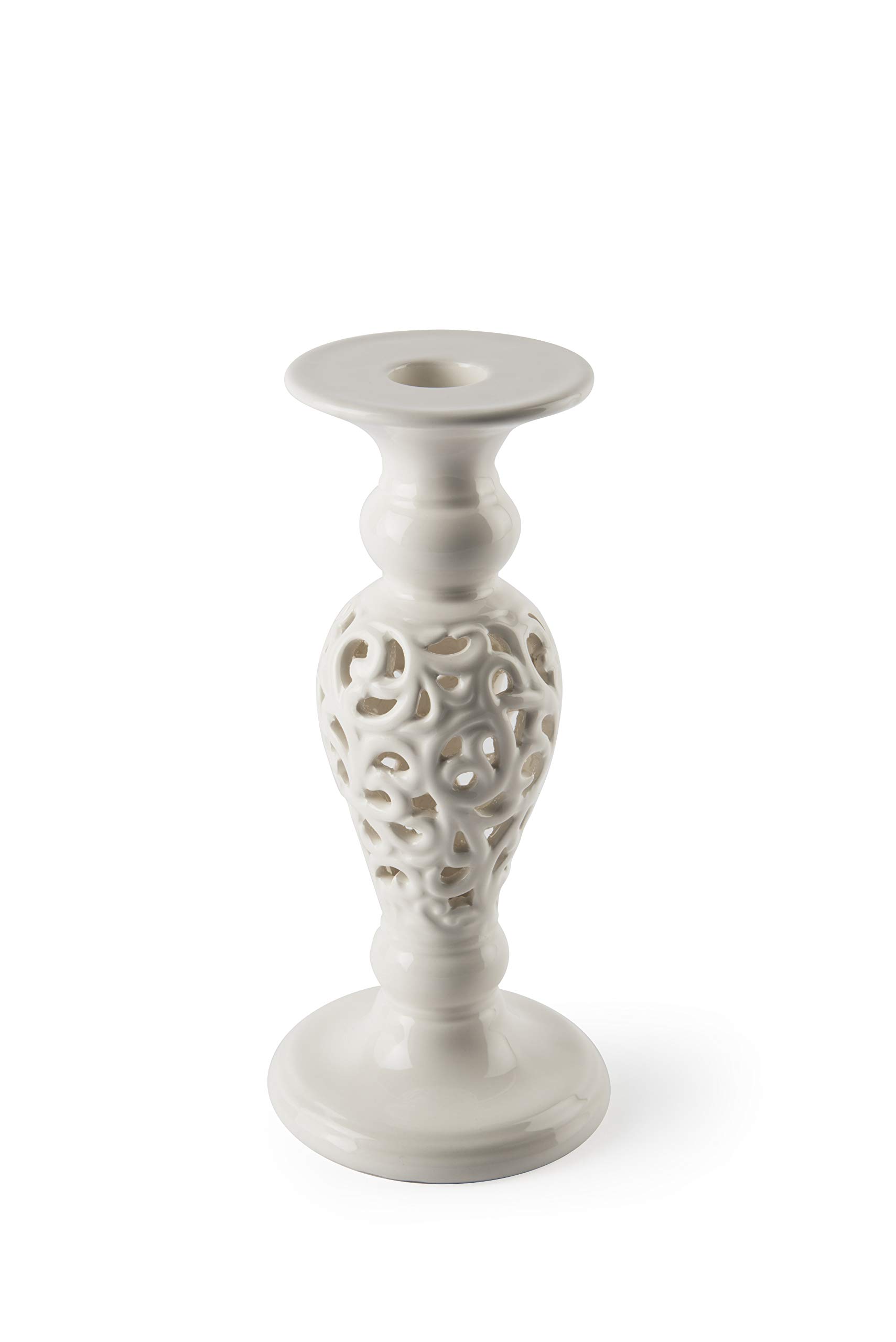 Excelsa White Home Altezza Candle Holder 20 cm Bianco