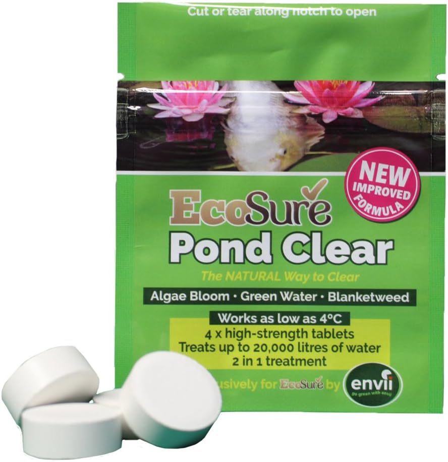 Ecosure Pond Clear Works As Low as 4°C ALL YEAR Treatment