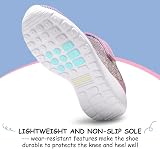 Harvest Land Glitter Kids Trainers Purple Pink Slip On Lightweight Breathable view 4