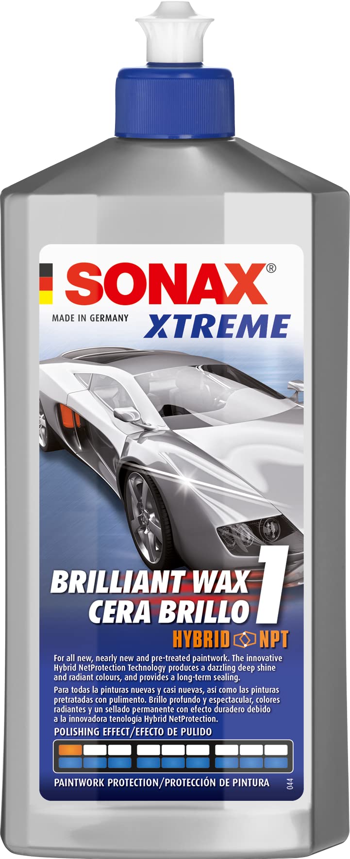 SONAX XTREME BRILLANTWAX 1 HYBRID NPT (500 ml) - For all new and pre-treated paintwork. | Item No. '02012000-544
