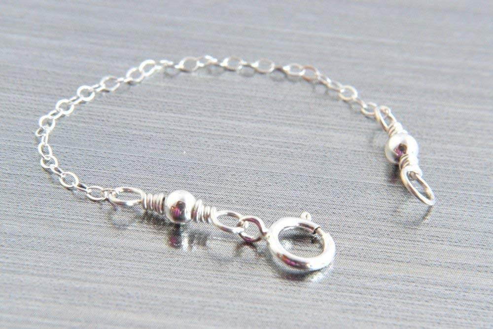 Sterling Silver Necklace Extender, Delicate Cable Chain, 2